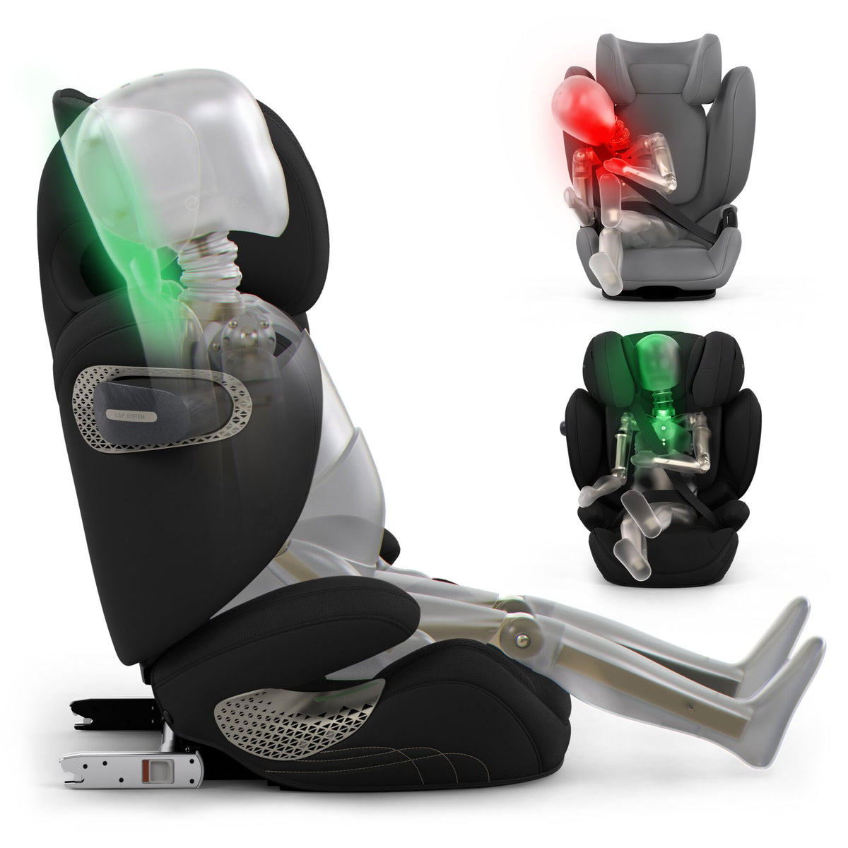 CYBEX Solution S i-fix Child Car Seat - Amber Brown STYLE