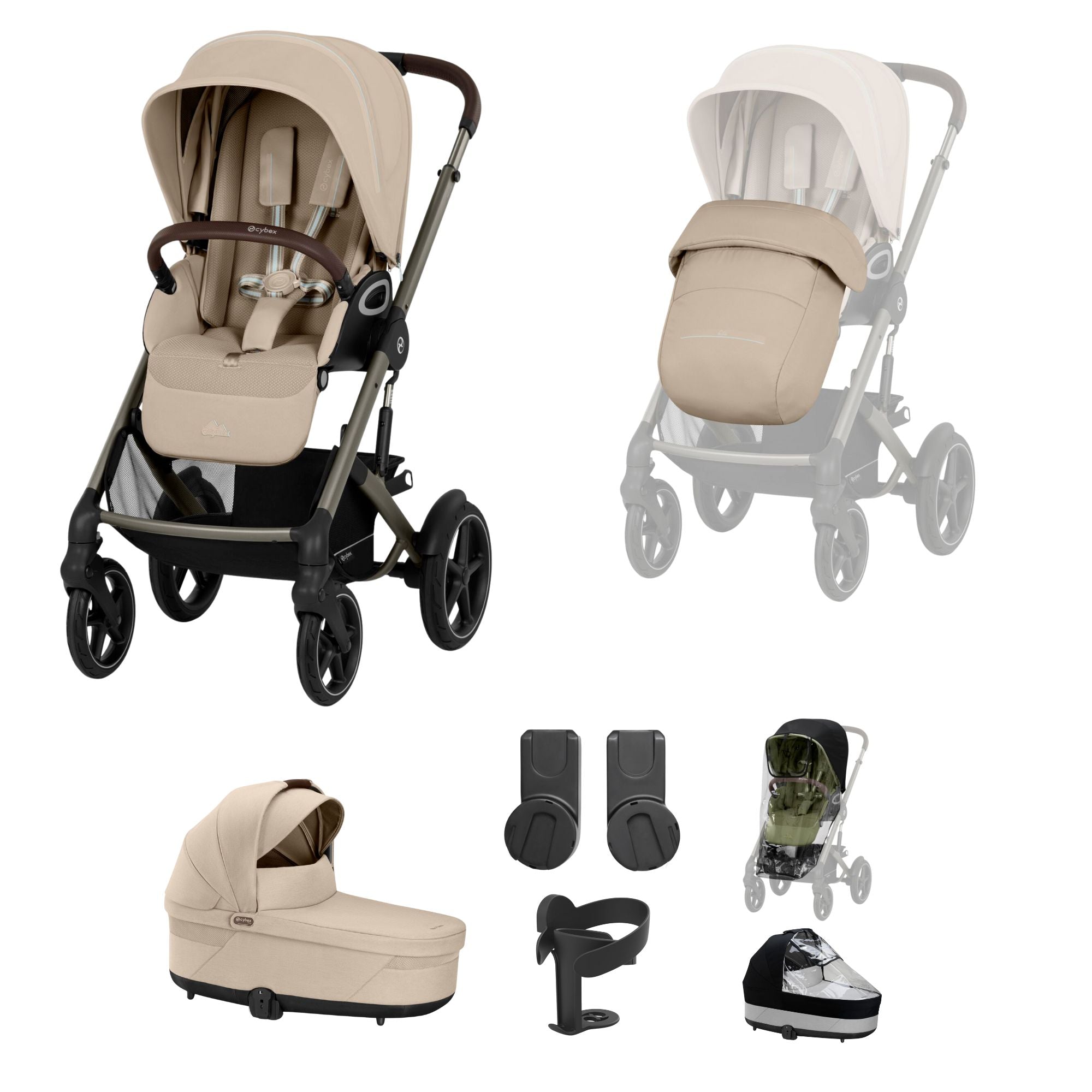 Cybex Talos S Lux 8 piece bundle in Almond Beige