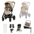 Cybex Talos S Lux 9 piece bundle in Almond Beige with Cloud G Plus and Base