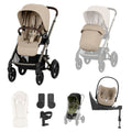 Cybex Talos S Lux 9 piece bundle in Almond Beige with Cloud T Plus and Base