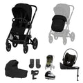 Cybex Talos S Lux 10 piece bundle in Moon Black with Cloud G and base