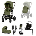Cybex Talos S Lux 10 piece bundle in Moss Green with Cloud G and base