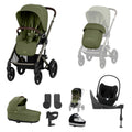 Cybex Talos S Lux 10 piece bundle in Moss Green with Cloud T and base