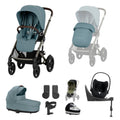 Cybex Talos S Lux 9 piece bundle in Stormy Blue with Cloud T Plus and Base