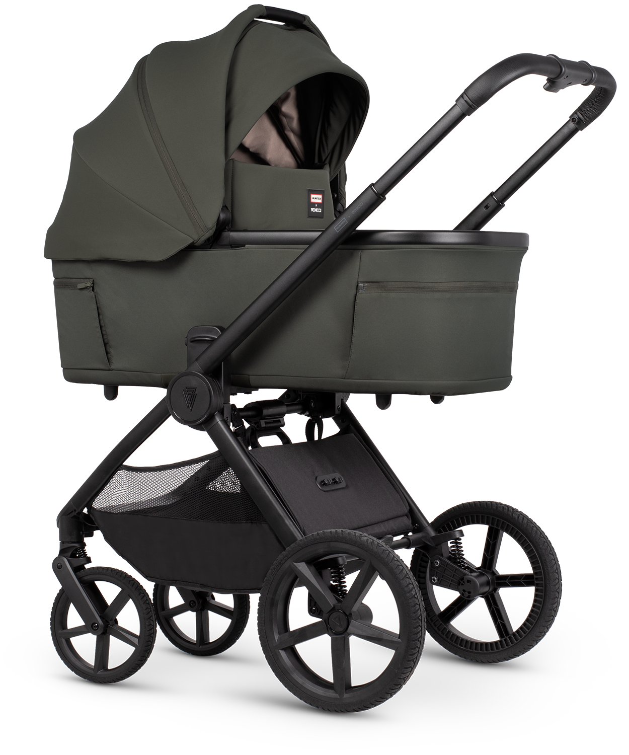 Hunter x Venicci Upline 3 Pram - 4in1 Plus - Dark olive