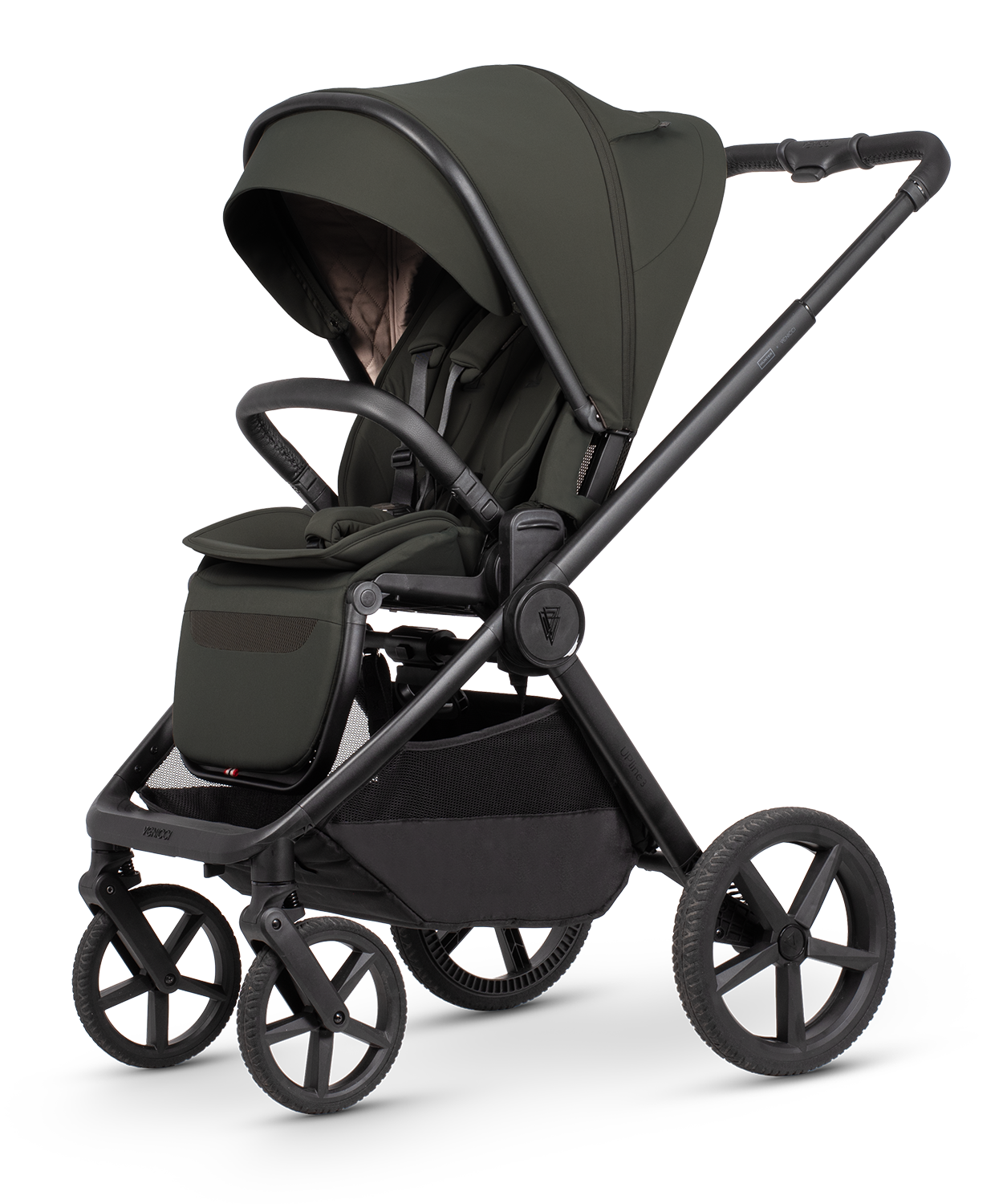 Hunter x Venicci Upline 3 Pram - 4in1 Plus - Dark olive