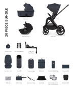 Hunter x Venicci Upline 3 Pram - 4in1 - Navy