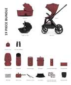 Hunter x Venicci Upline 3 Pram - 3in1 - Red