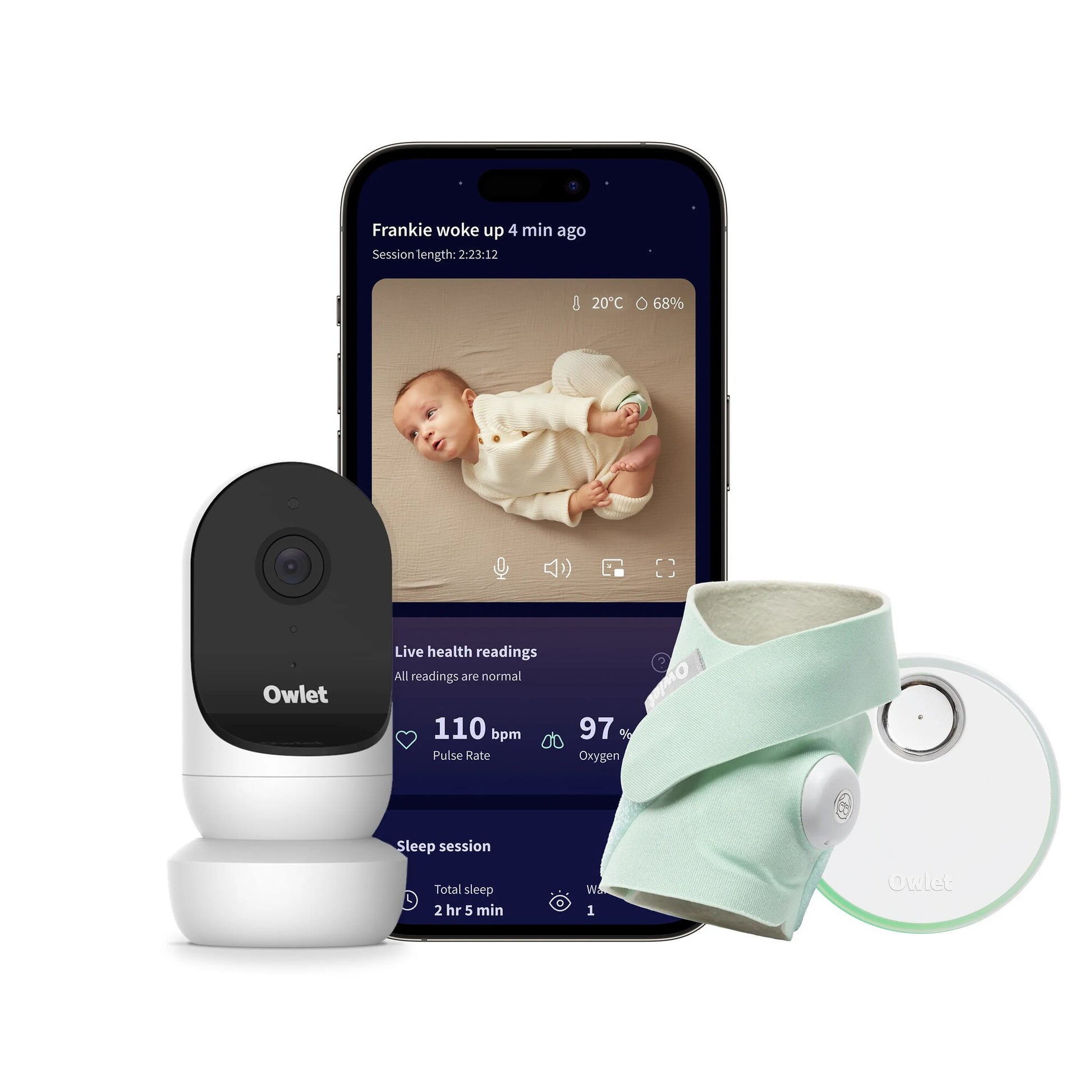 Owlet Dream Sock + Cam 2 Dream Duo Bundle image 0