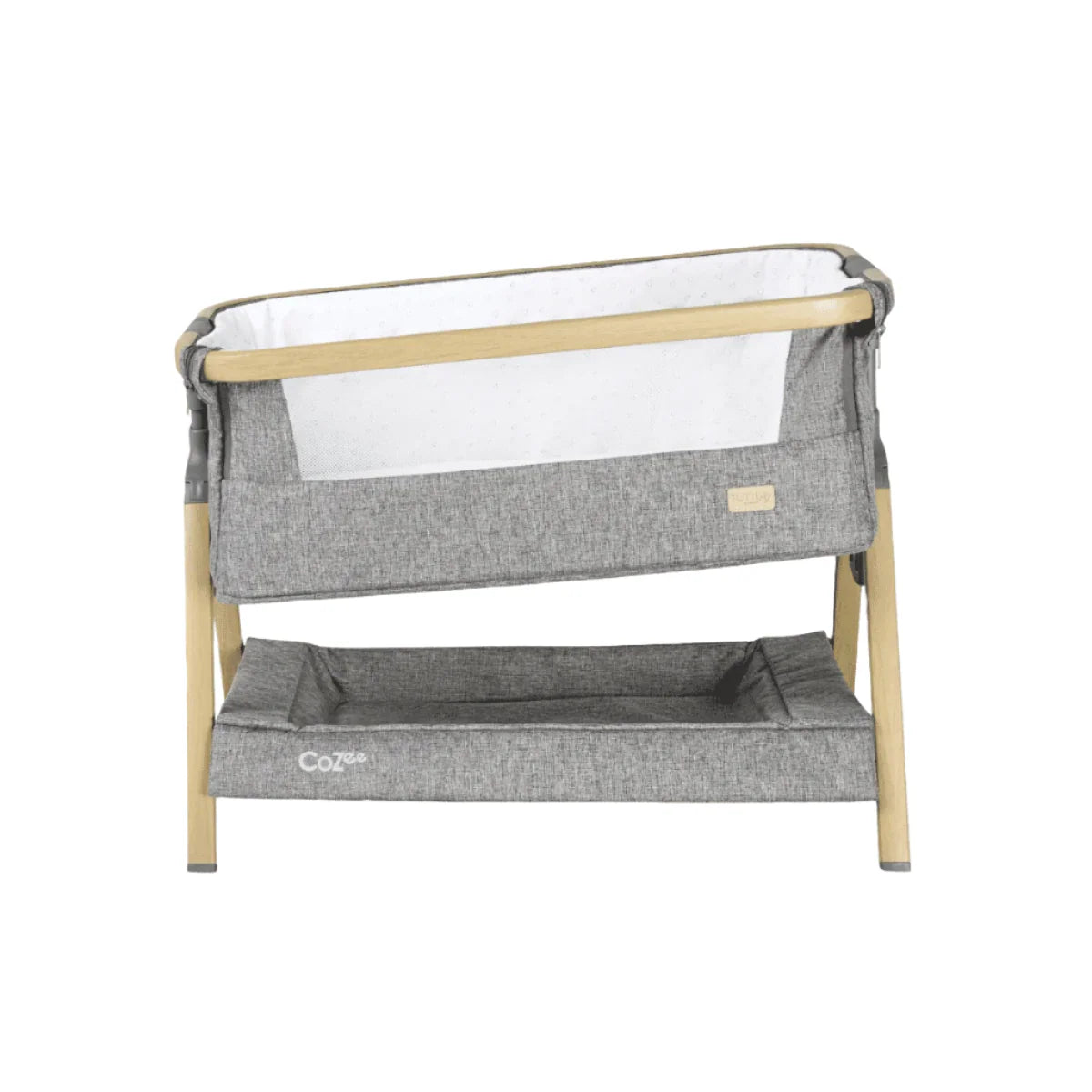 Tutti Bambini CoZee Mini Me Play Crib - Oak & Charcoal