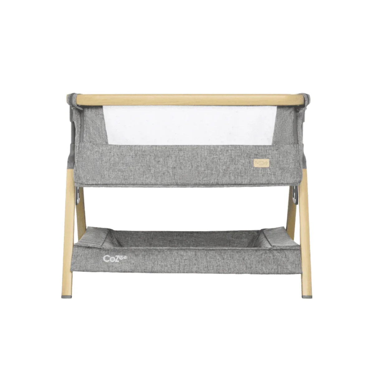 Tutti Bambini CoZee Mini Me Play Crib - Oak & Charcoal