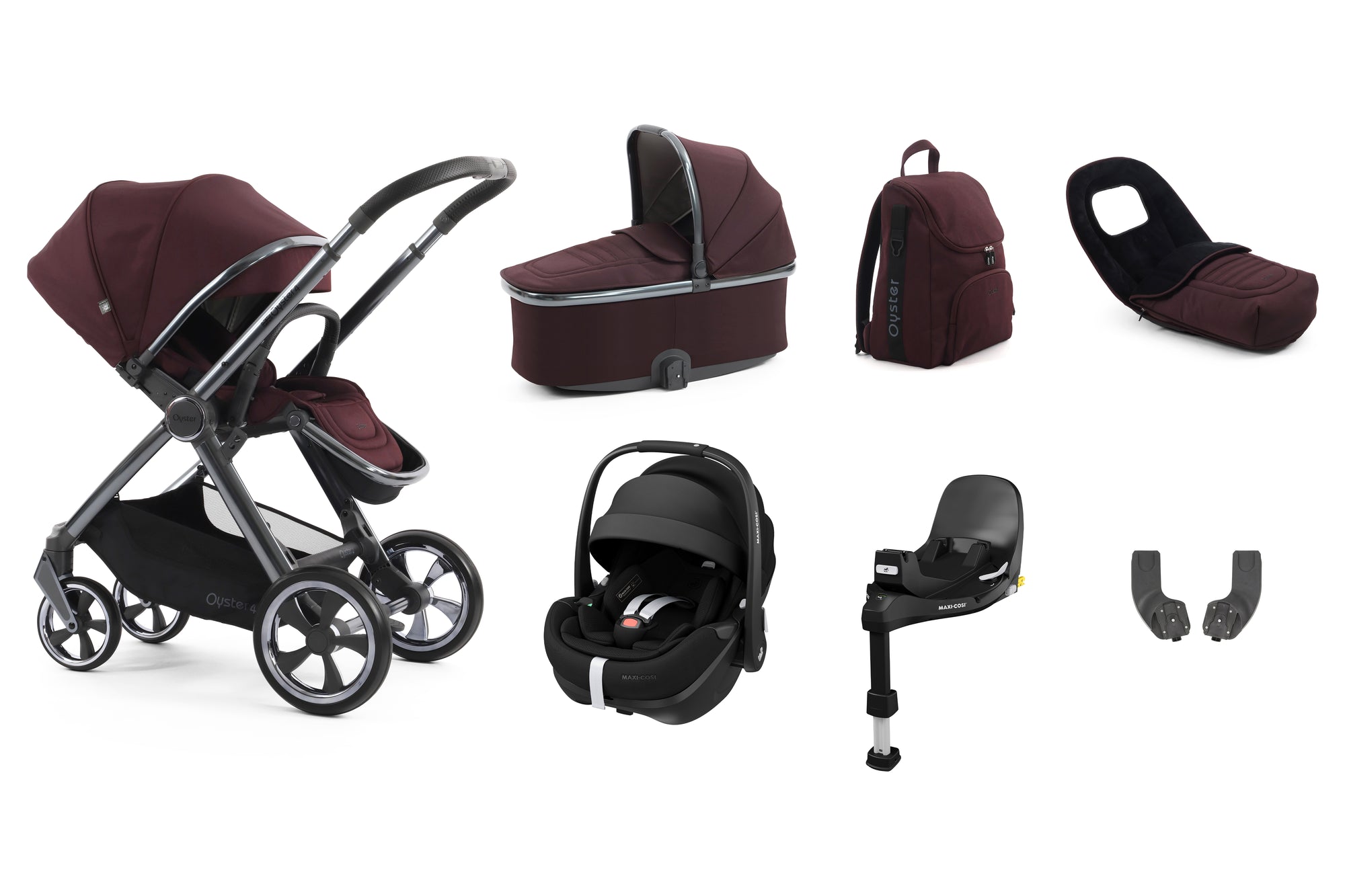 BabyStyle Oyster 4 Luxury 7 Piece Bundle - Mulberry image 4