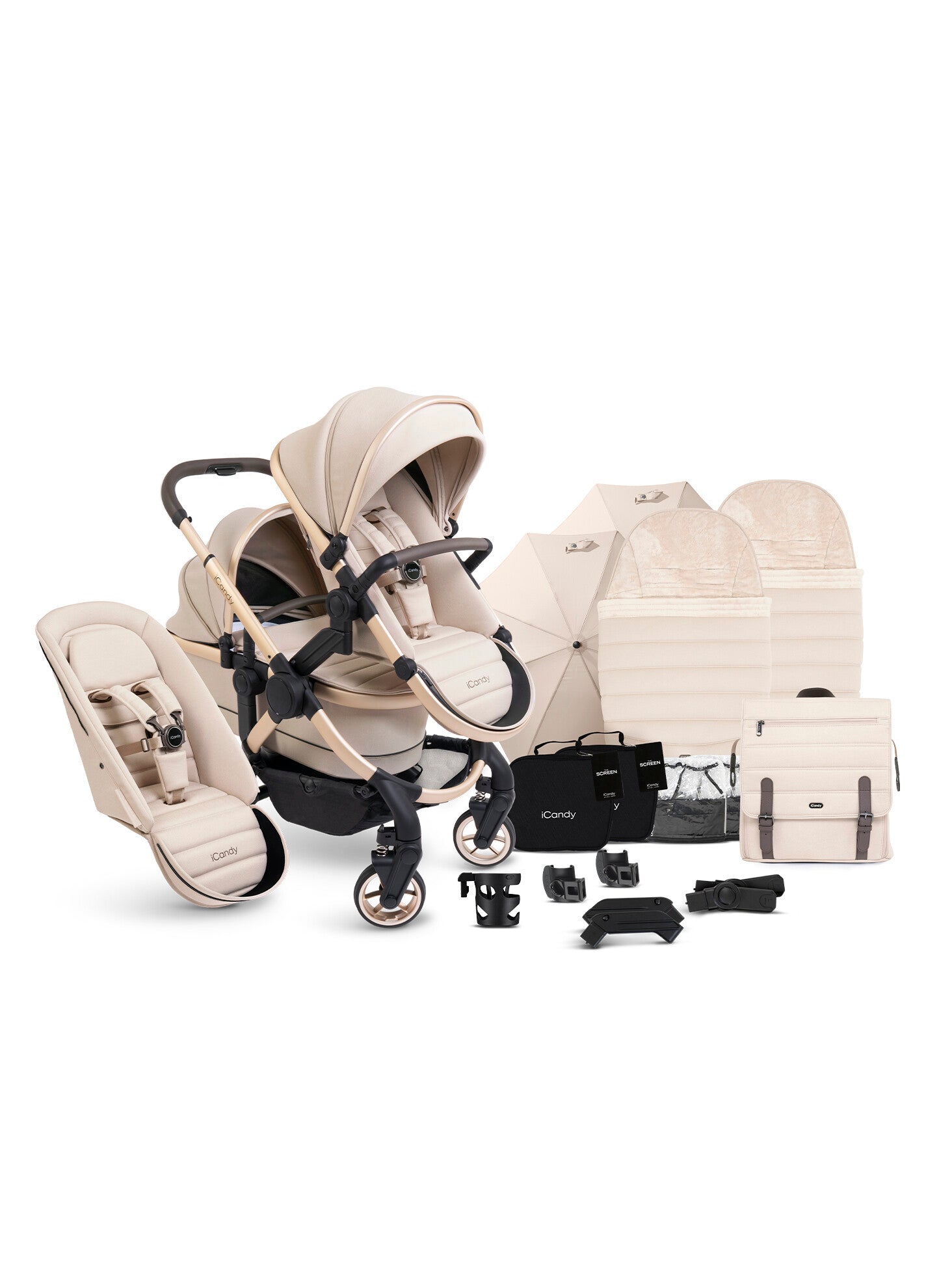iCandy Peach 7 Double Complete Bundle - Biscotti