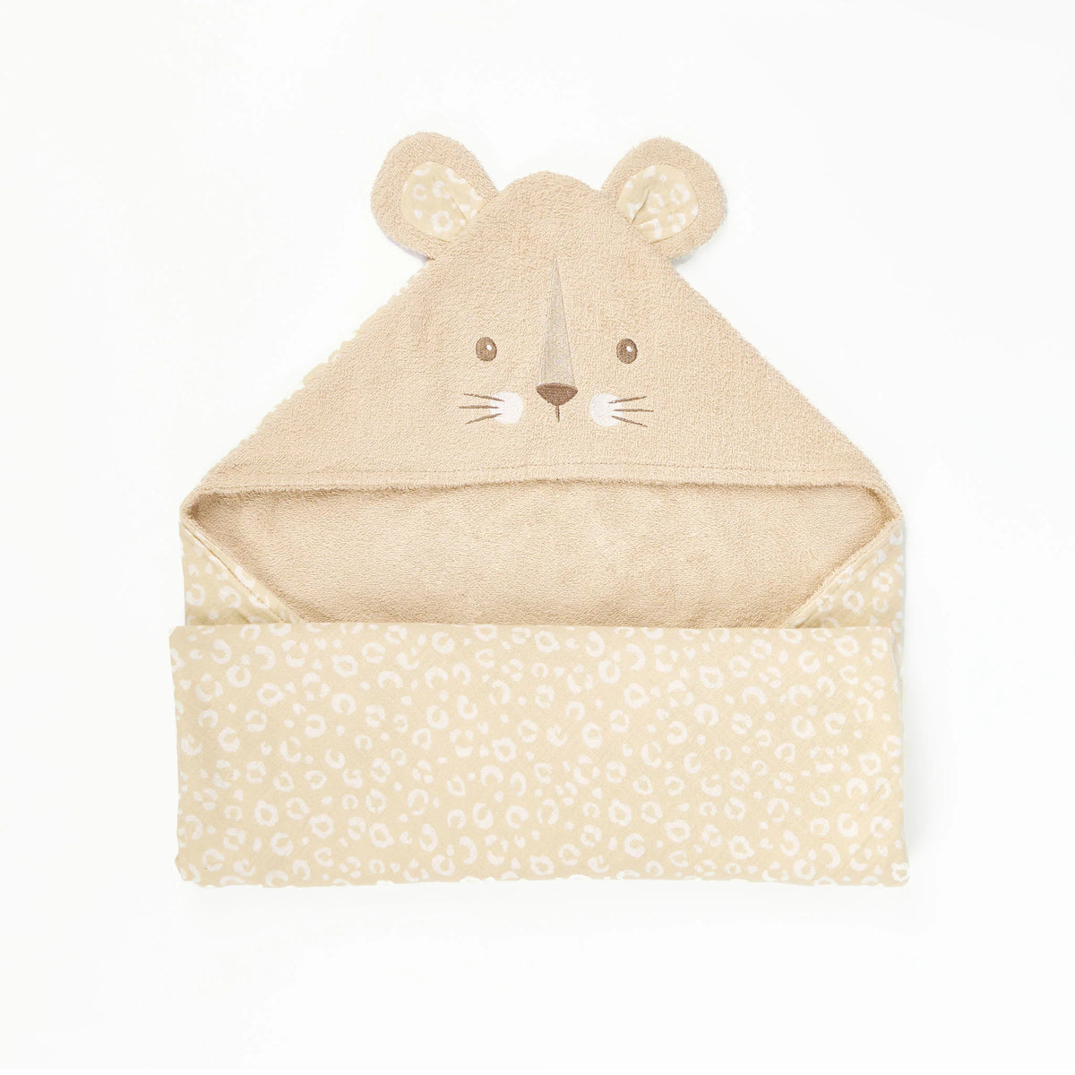 Tutti Bambini Hooded Towel - Larry Leopard