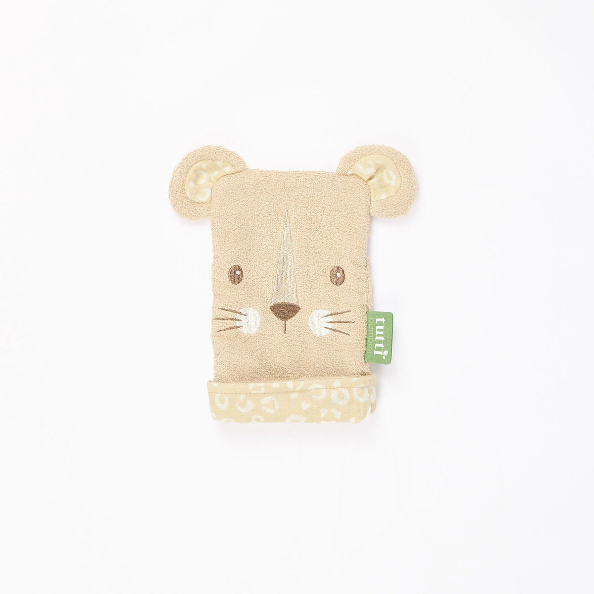 Tutti Bambini Wash Mitt - Larry Leopard